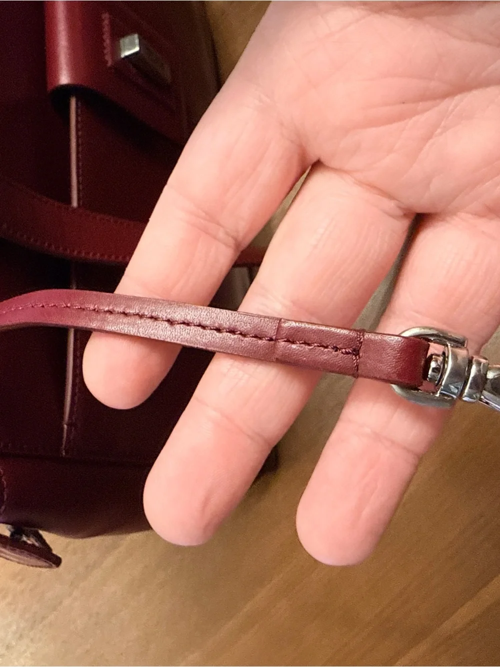 TUMI Vintage Napa Leather Executive Laptop Tote Burgandy Bordeaux Business Bag